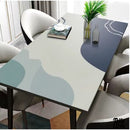 Toile cirée bleu gris