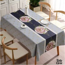 Toile cirée bleu marine