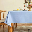 Toile cirée bleue unie