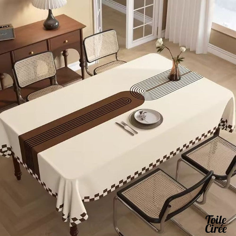 Toile cirée café