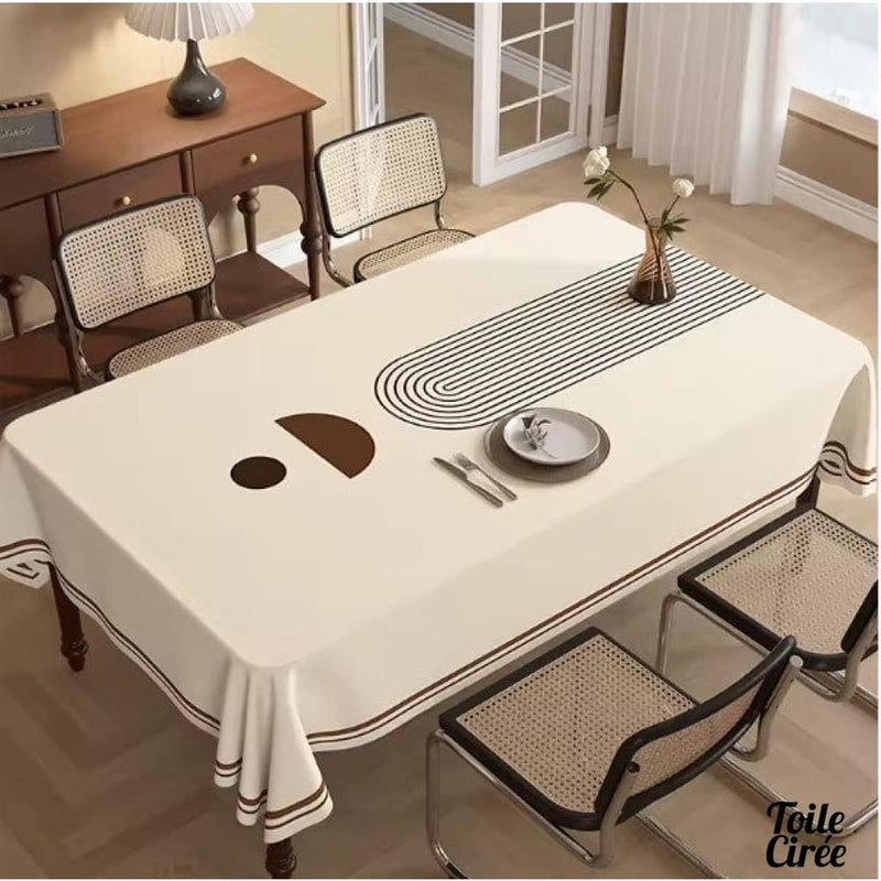 Toile cirée café