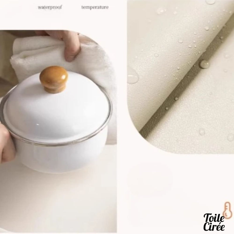 Toile cirée café