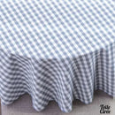 Toile cirée carreaux bleu