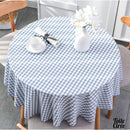 Toile cirée carreaux bleu