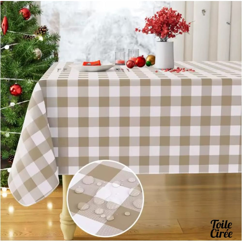 Toile cirée carreaux