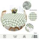 Toile cirée carreaux vert