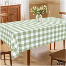 Toile cirée carreaux vert