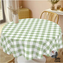 Toile cirée carreaux vert