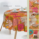 Toile cirée chrysanthémes