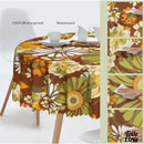 Toile cirée chrysanthémes