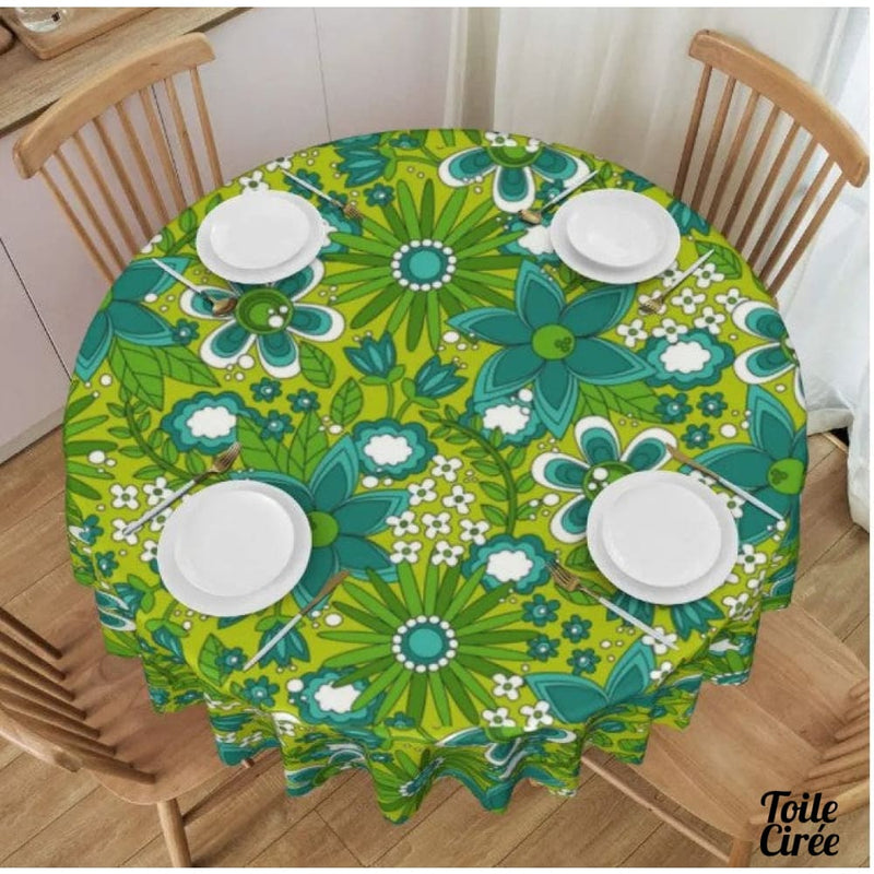 Toile cirée chrysanthémes
