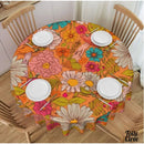 Toile cirée chrysanthémes