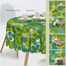 Toile cirée chrysanthémes