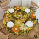 Toile cirée chrysanthémes