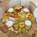 Toile cirée chrysanthémes