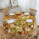 Toile cirée chrysanthémes