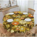 Toile cirée chrysanthémes