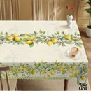 Toile cirée citron