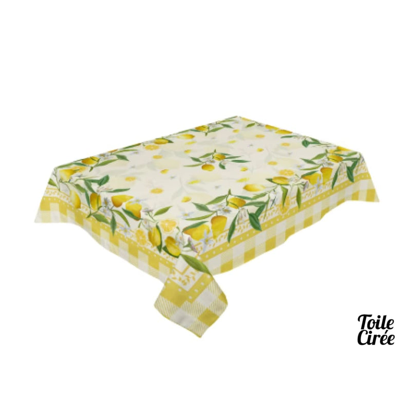 Toile cirée citron