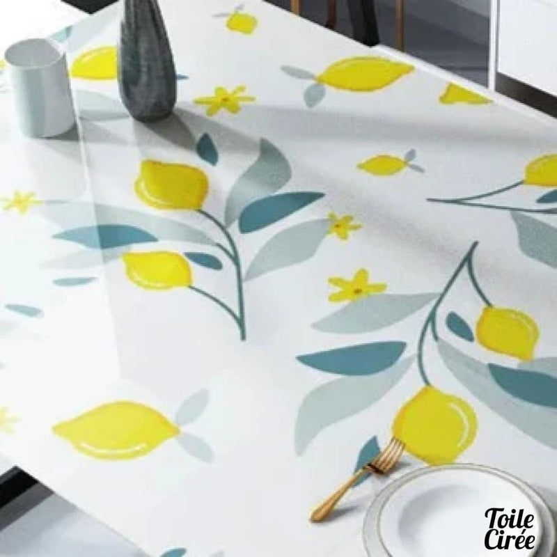 Toile cirée citron