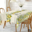 Toile cirée citron