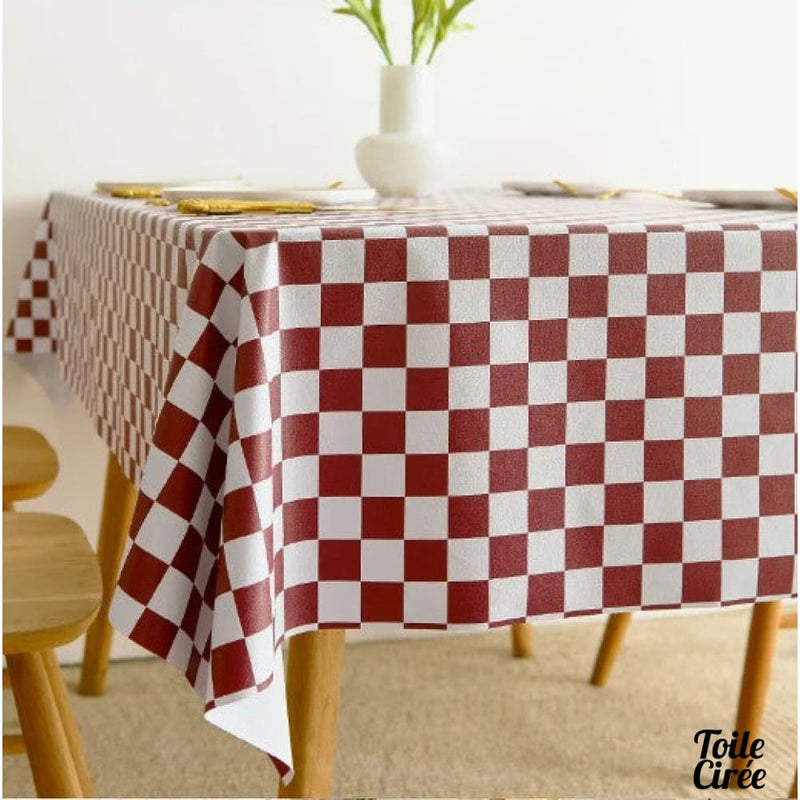Toile cirée damier
