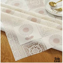 Toile cirée effet dentelle