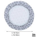 Toile cirée élastiquée grise