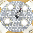 Toile cirée élastiquée grise