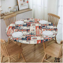 Toile cirée élastiquée Londres