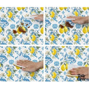 Toile cirée elastiquée motif citron