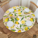 Toile cirée elastiquée motif citron