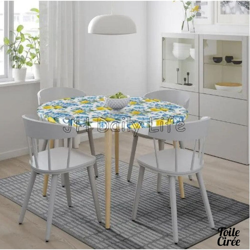 Toile cirée elastiquée motif citron