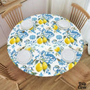 Toile cirée elastiquée motif citron