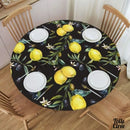 Toile cirée elastiquée motif citron