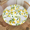 Toile cirée elastiquée motif citron