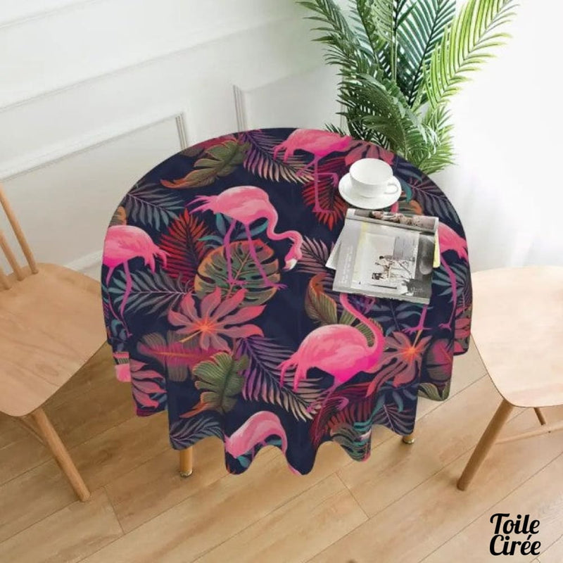 Toile cirée flamant rose