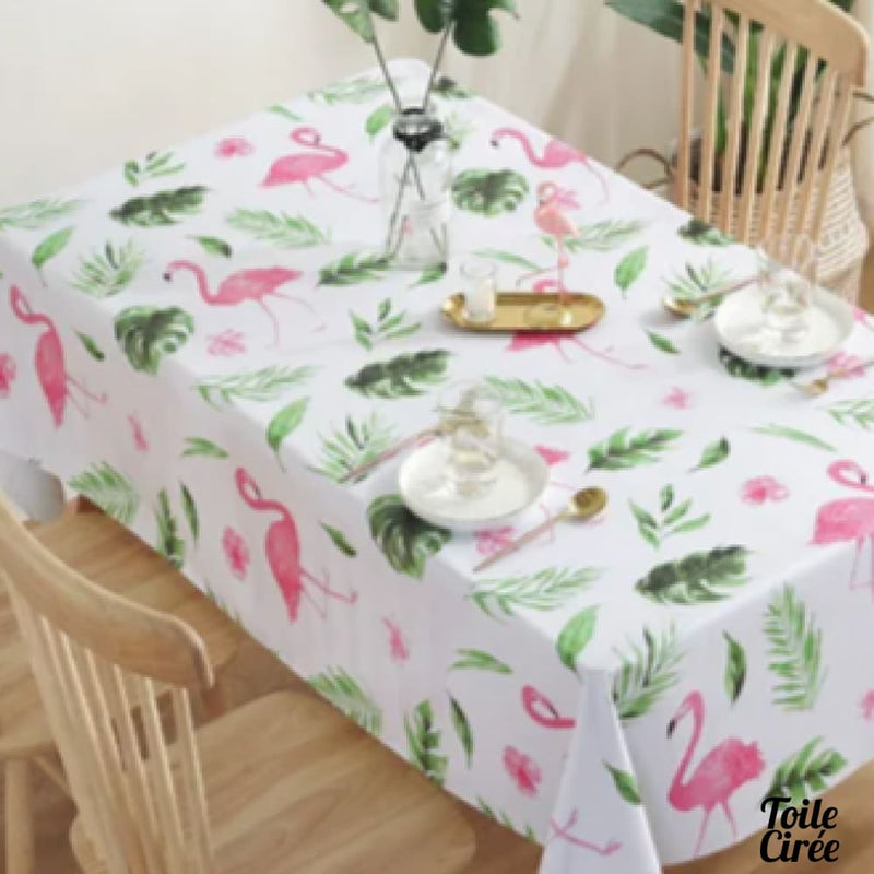 Toile cirée flamingo