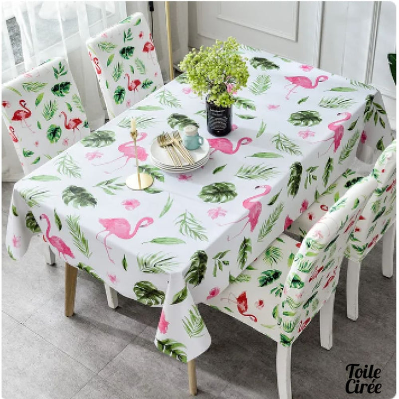 Toile cirée flamingo