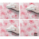 Toile cirée fleurie rose