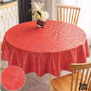 Toile cirée fleurs rouges