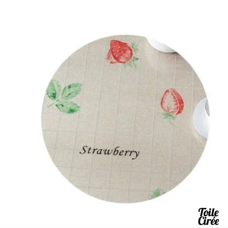 Toile cirée fraise