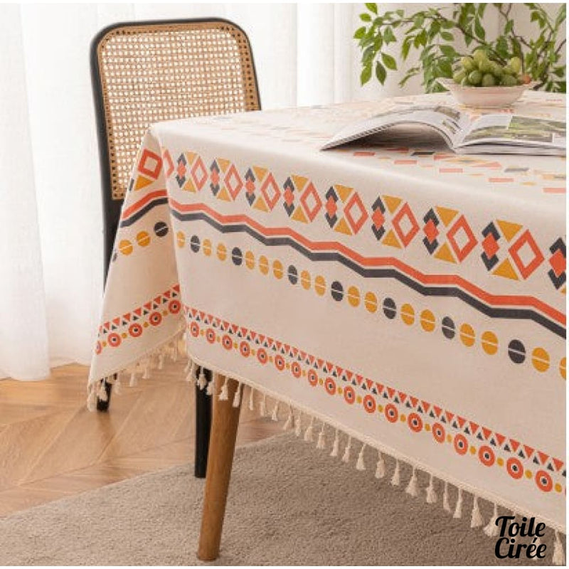 Toile cirée géométrique