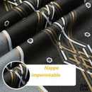 Toile cirée grise et noire