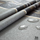 Toile cirée grise et noire