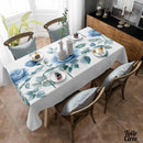 Toile cirée grosses fleurs