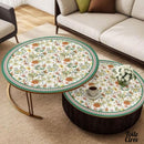 Toile cirée herbe et fleurs