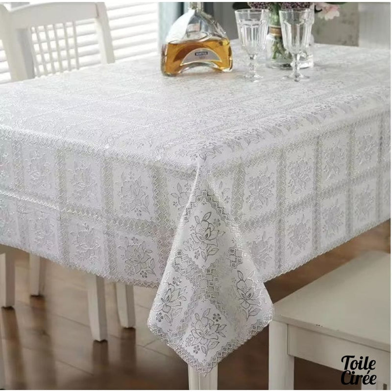 Toile cirée imitation dentelle