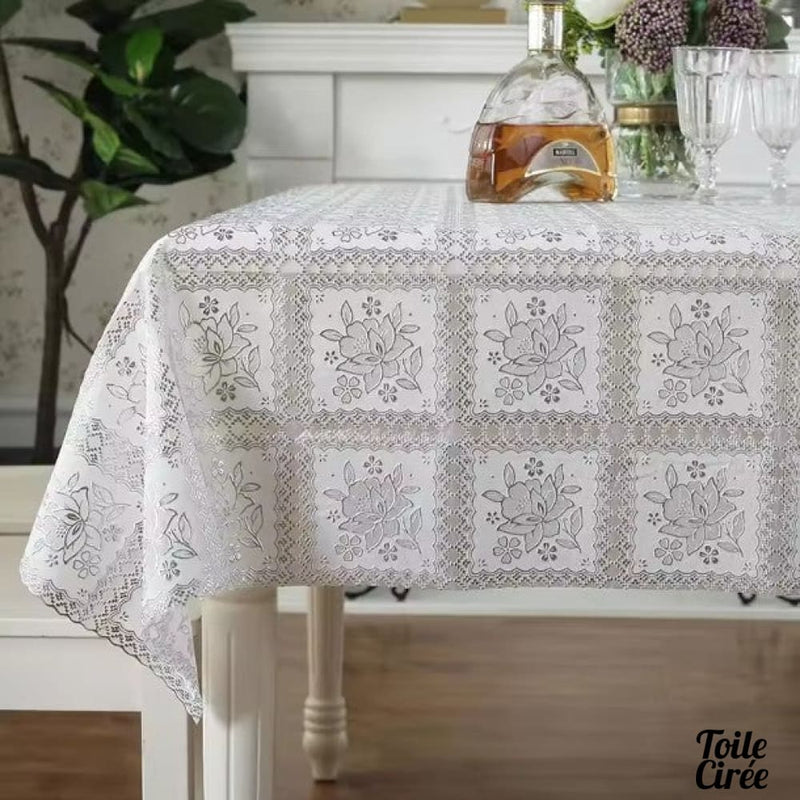 Toile cirée imitation dentelle