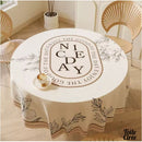 Toile cirée inscription en anglais